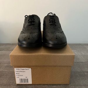 Will’s Vegan Black Oxford Brogues Women’s size 8